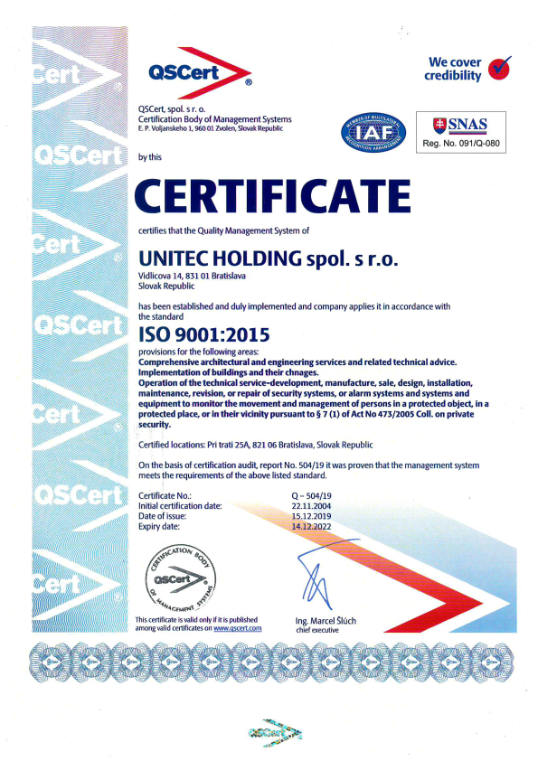 iso 9001 example